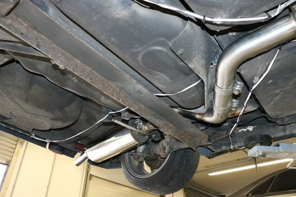 VW Golf I Cabrio  Endschalldämpfer Ø63,5mm - 1x63,5 Typ 10 nach links führend