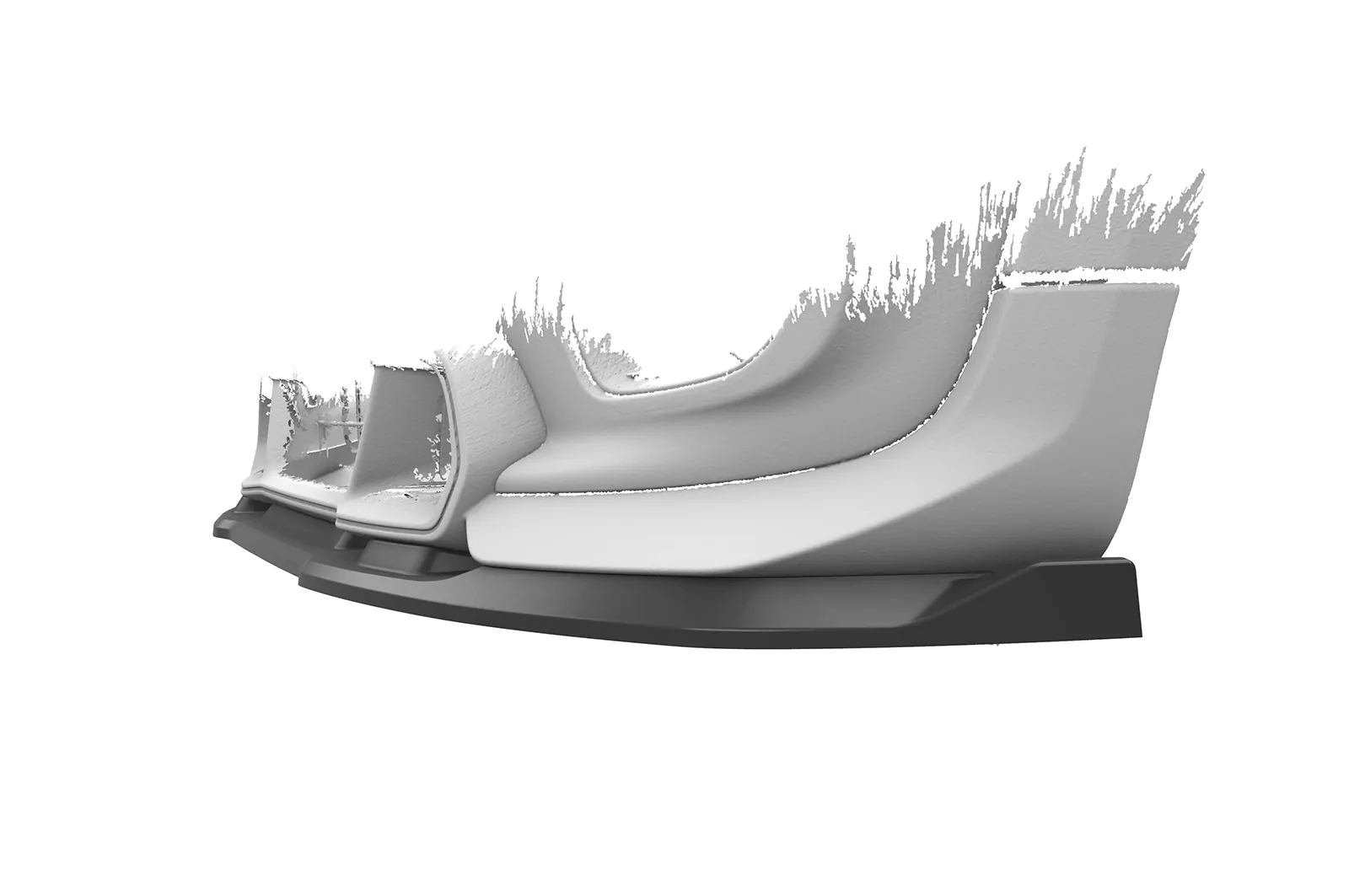 Cup-Spoilerlippe mit ABE für Mini F56 JCW GP CSL774 Schwarz Strukturiert
