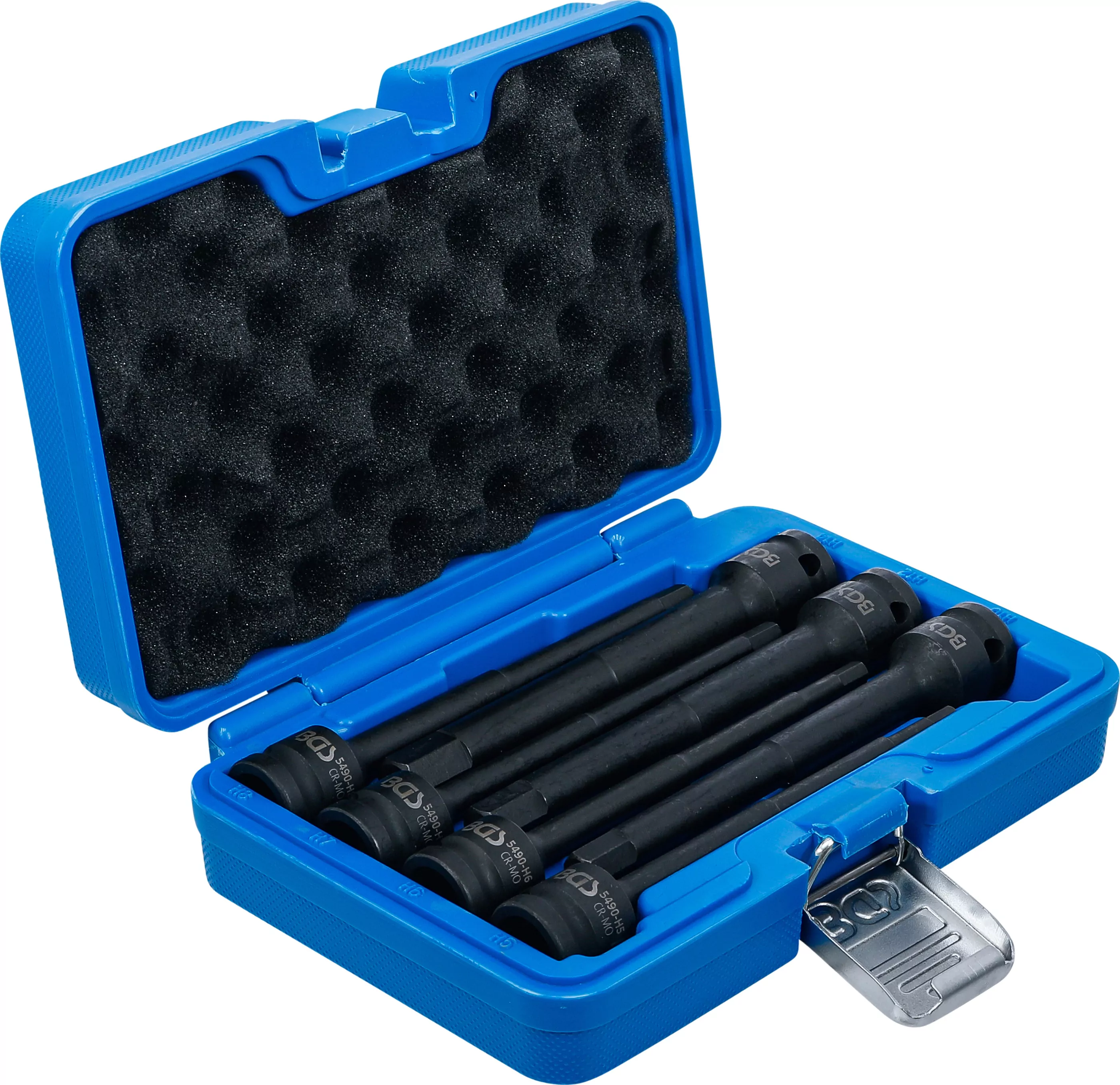 Kraft-Bit-Einsatz-Satz | Länge 150 mm | Antrieb Innenvierkant 12,5 mm (1/2") | Innensechskant 5 - 14 mm | 7-tlg.