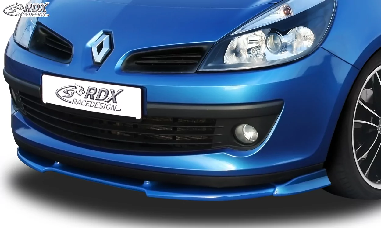 RDX Frontspoiler VARIO-X für RENAULT Clio 3 Phase 1 (nicht RS) Frontlippe Front Ansatz Vorne Spoilerlippe