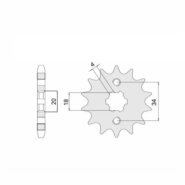 Ritzel 14 Zähne Teilung 520