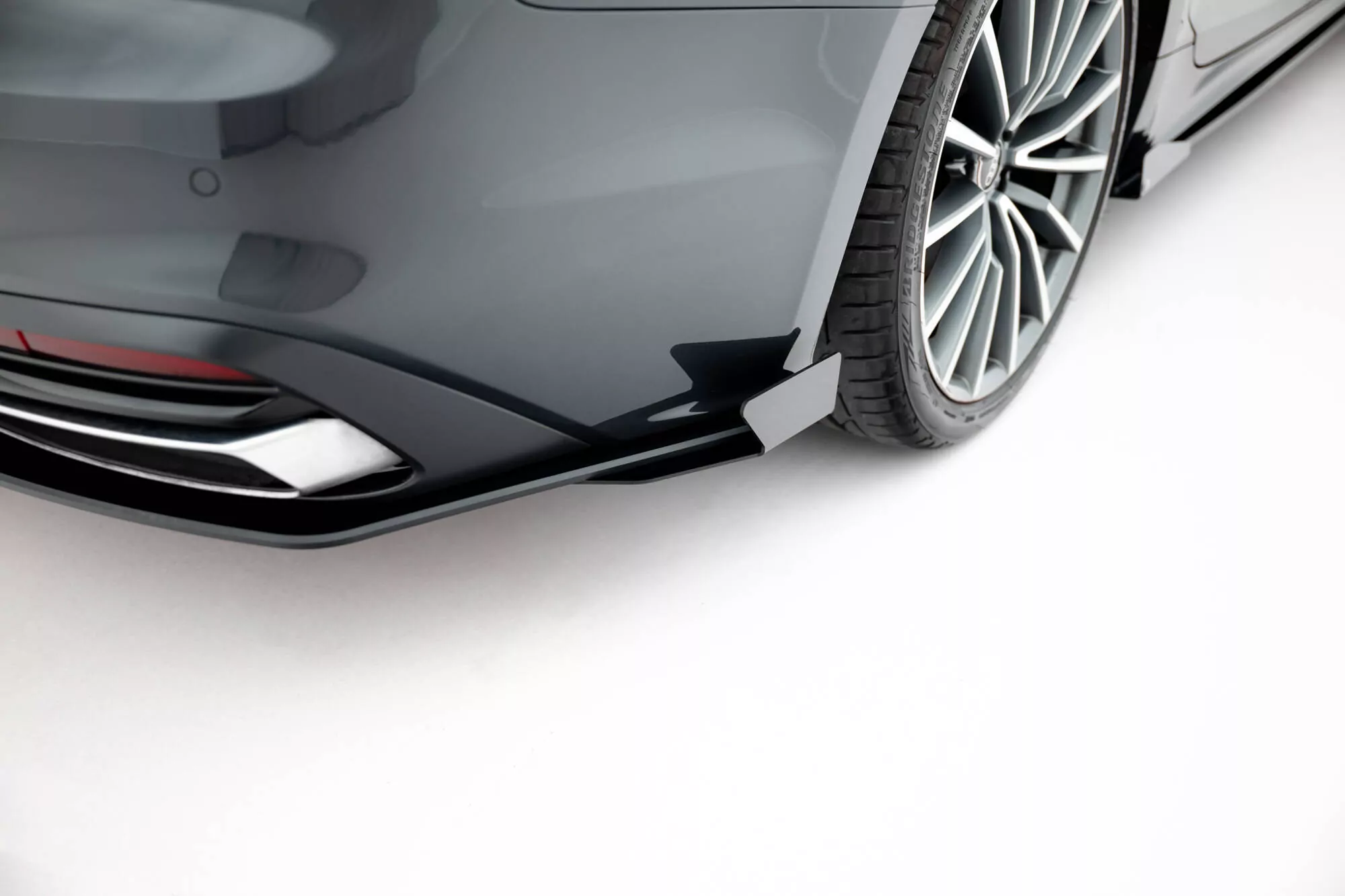 Street Pro Heckschürze +Flaps Für Audi A5 F5 Facelift Schwarz Hochglanz
