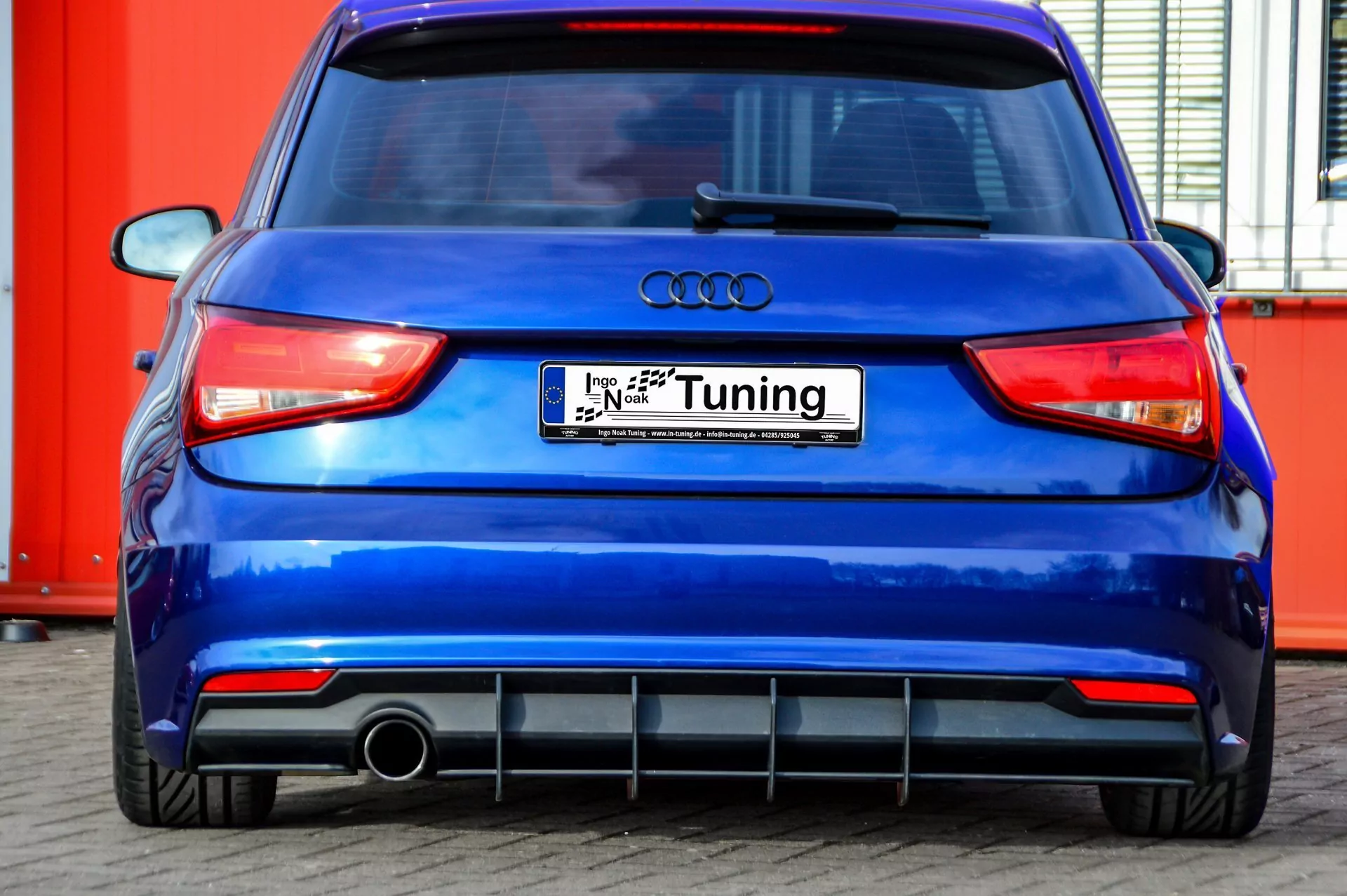 Racing Heckansatz Heckeinsatz Diffusor für Audi A1 8X