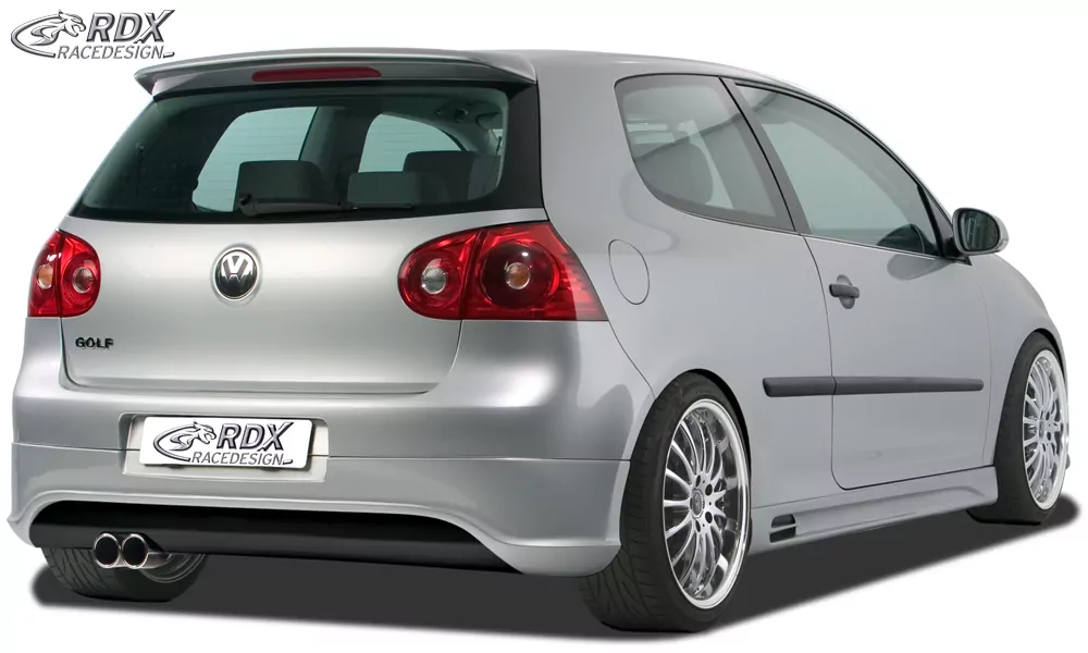 RDX Heckansatz für VW Golf 5 "R32 clean" mit Endrohrausfräsung links Heckschürze Heck