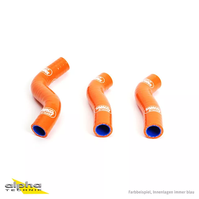SAMCO SPORT Siliconschlauch Kit orange für KTM 250 SX-F Modelljahr 2007-2010
