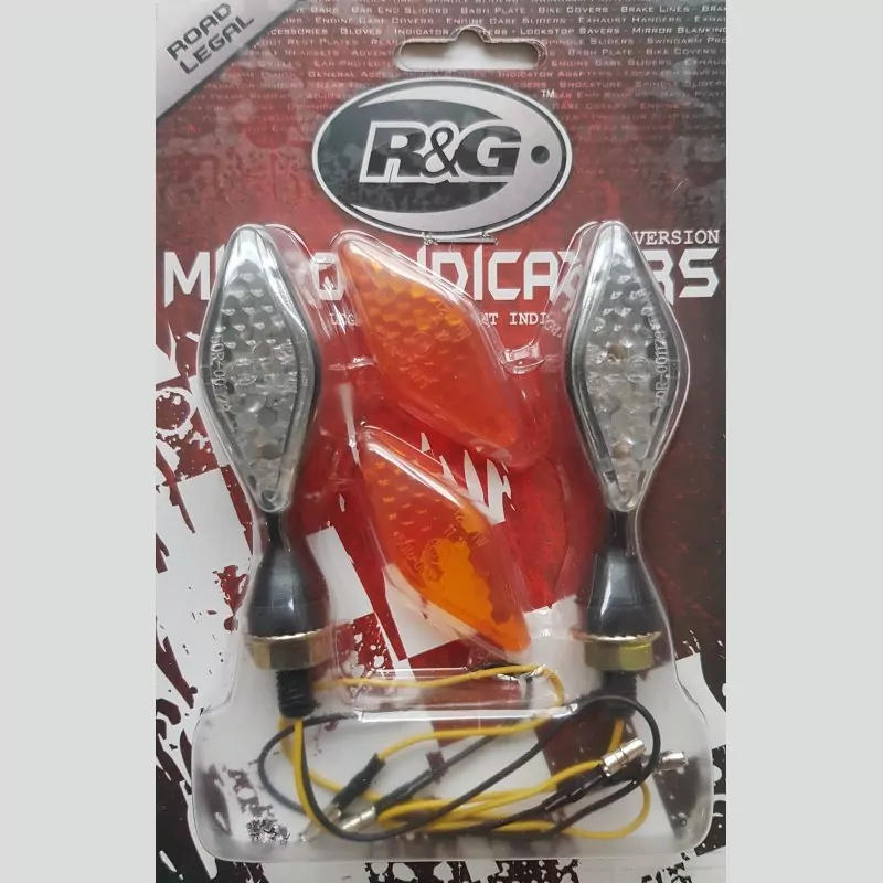R&G Racing LED Micro Blinker / Miniblinker SET mit E-Zeichen