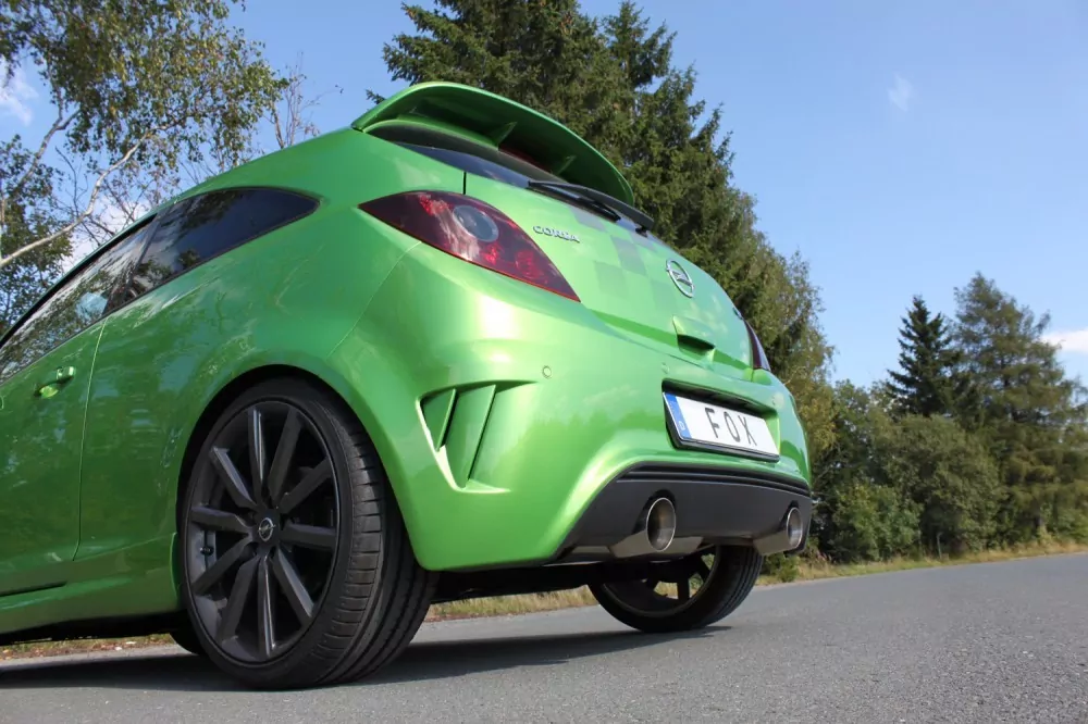 Opel Corsa D NRE  Endschalldämpfer quer Ausgang rechts/links - 1x100 Typ 25 rechts/links