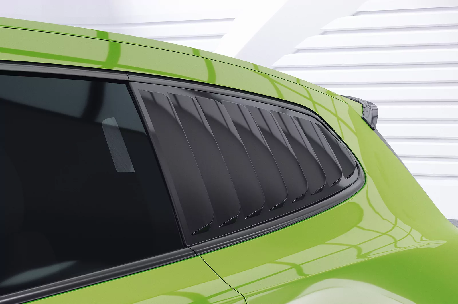 Seitenscheibenblenden für VW Scirocco 3 (Typ 13) SSB011 Carbon Look Hochglanz