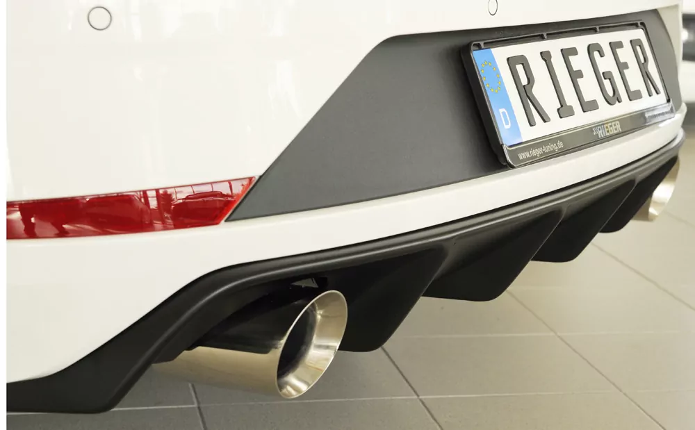 Rieger Heckeinsatz für Seat Leon FR (5F) - 5-tür. (ST/Kombi) 01.17- (ab Facelift) carbon optik