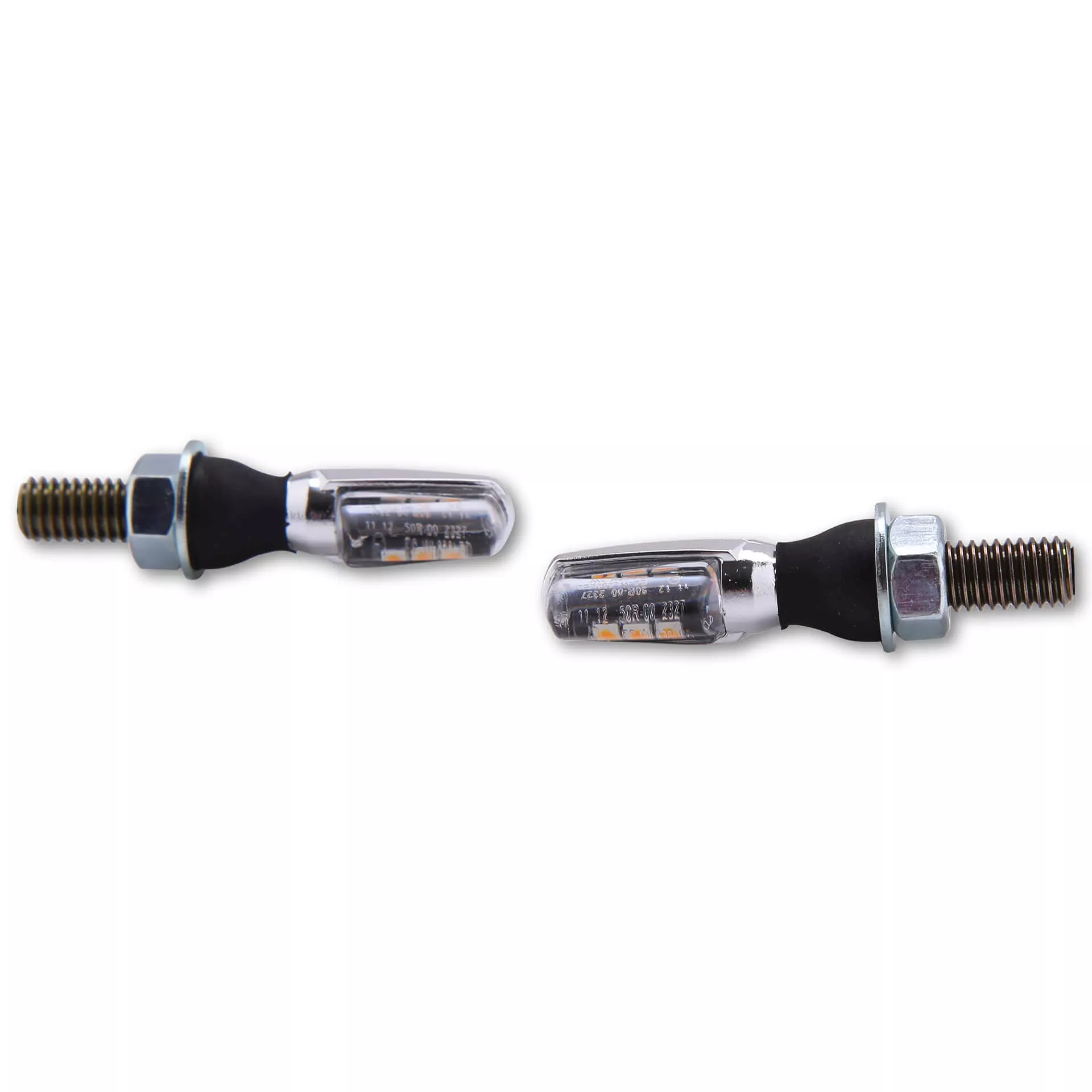 SHIN YO Spark LED Indicator Gehäuse  Carbon / Linse Klar (Paar), Vorn & Hinten