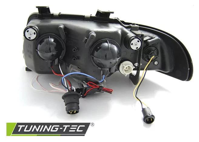 HEADLIGHTS ANGEL EYES CCFL BLACK fits AUDI A4 11.94-12.98
