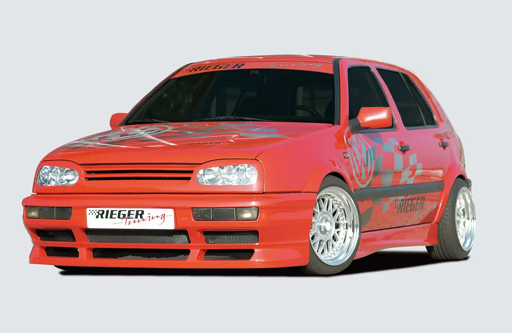 Rieger Spoilerstoßstange für VW Golf 3 - 5-tür.   carbon optik