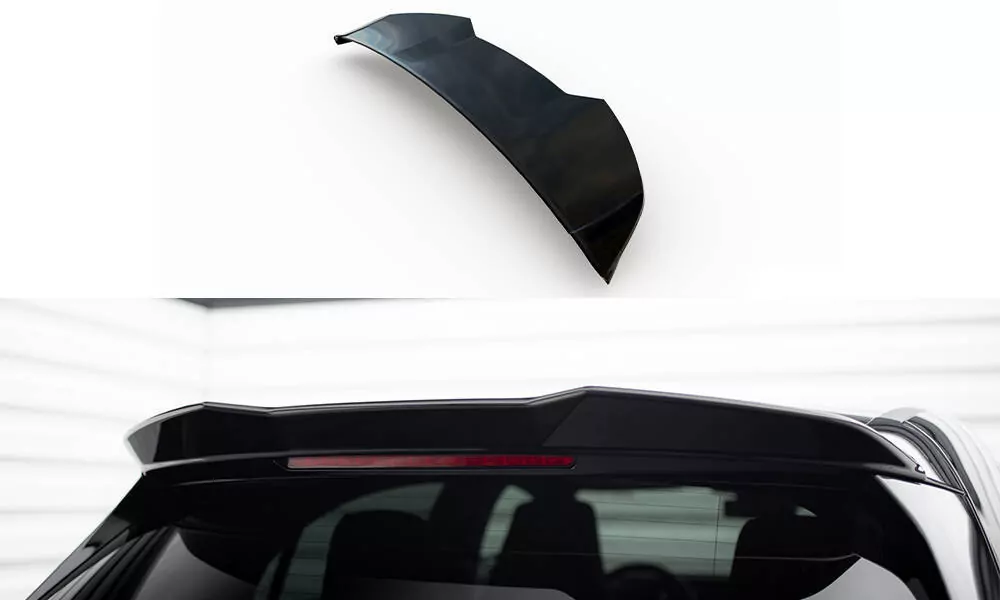 Spoiler CAP Für 3D Mercedes-AMG A35 Hatchback W177 Schwarz Hochglanz