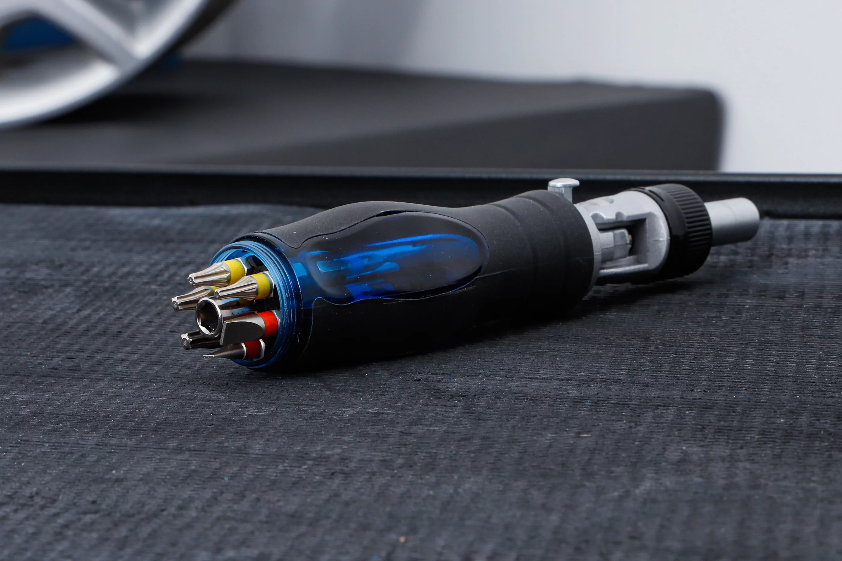 Gelenk-Schraubendreher-Bit-Satz | mit Ratschen-Drehgriff, umschaltbar | 14-tlg.