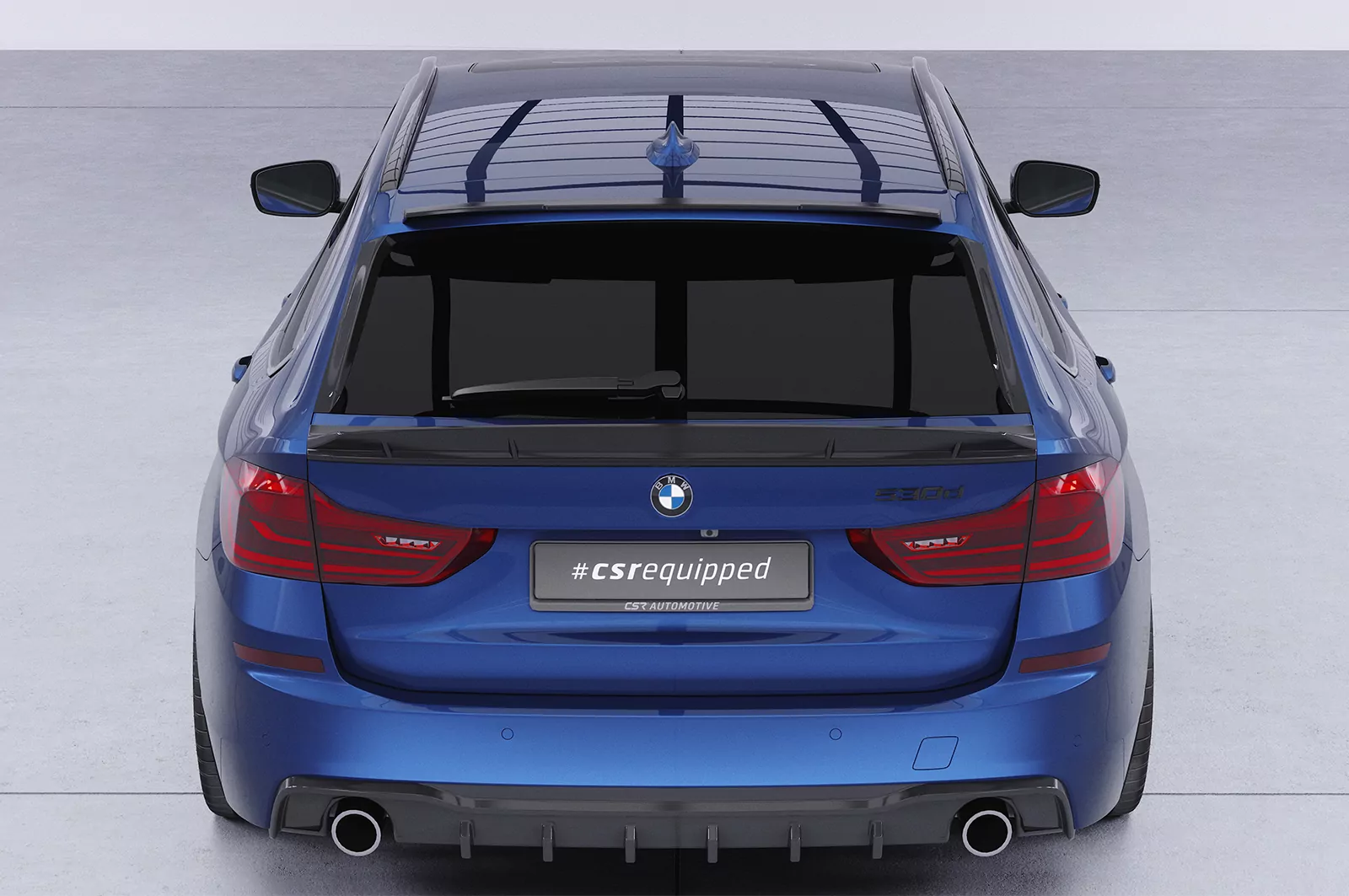 Heckflügel mit ABE für BMW 5er G31 Touring HF072 Schwarz Strukturiert