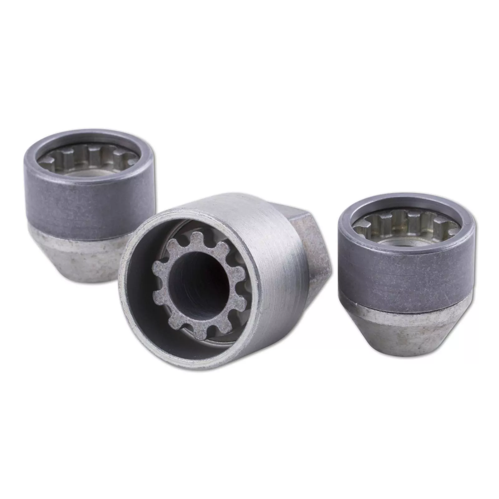 ST Radmutter Diebstahlsicherung M12x1,25 KE 60° offen SW 21 silber (2 Muttern + Schlüssel) Alle Alle