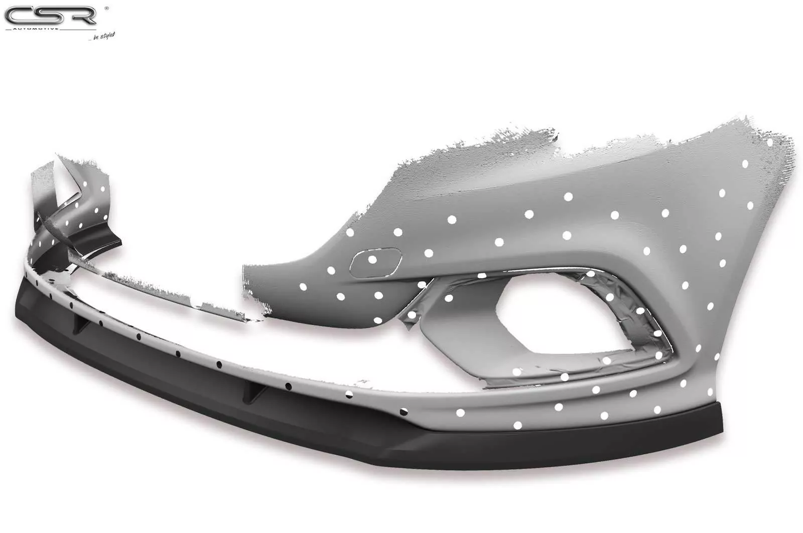 Cup-Spoilerlippe mit ABE für Opel Corsa E OPC CSL275-M Carbon Look (matt)