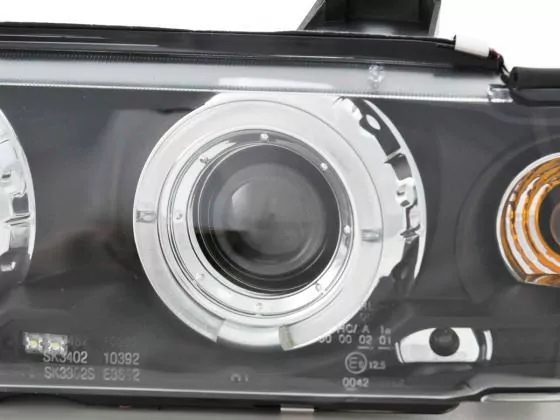 Scheinwerfer Set BMW 3er Coupe Typ E36 Bj. 92-98 schwarz