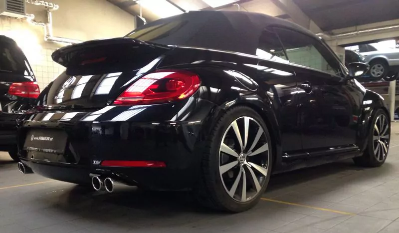 VW Beetle 2,0l - 16 (5C) Coupe & Cabrio  Endschalldämpfer Ausgang rechts/links - 2x80 Typ 16 rechts/links