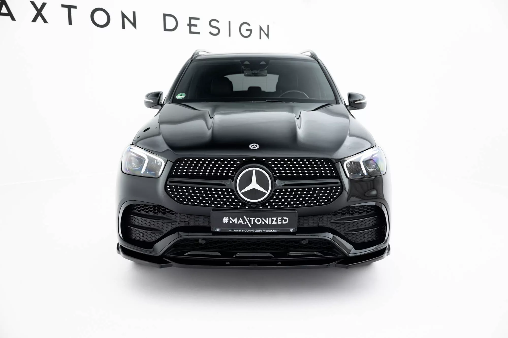 Front Ansatz Für Mercedes-AMG / AMG-Line GLE Coupe / SUV C167 / W167 Schwarz Hochglanz