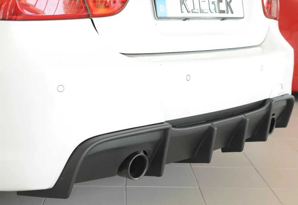 Rieger Heckeinsatz matt schwarz für BMW 3er E91 Touring 09.08- (ab Facelift) LCI
