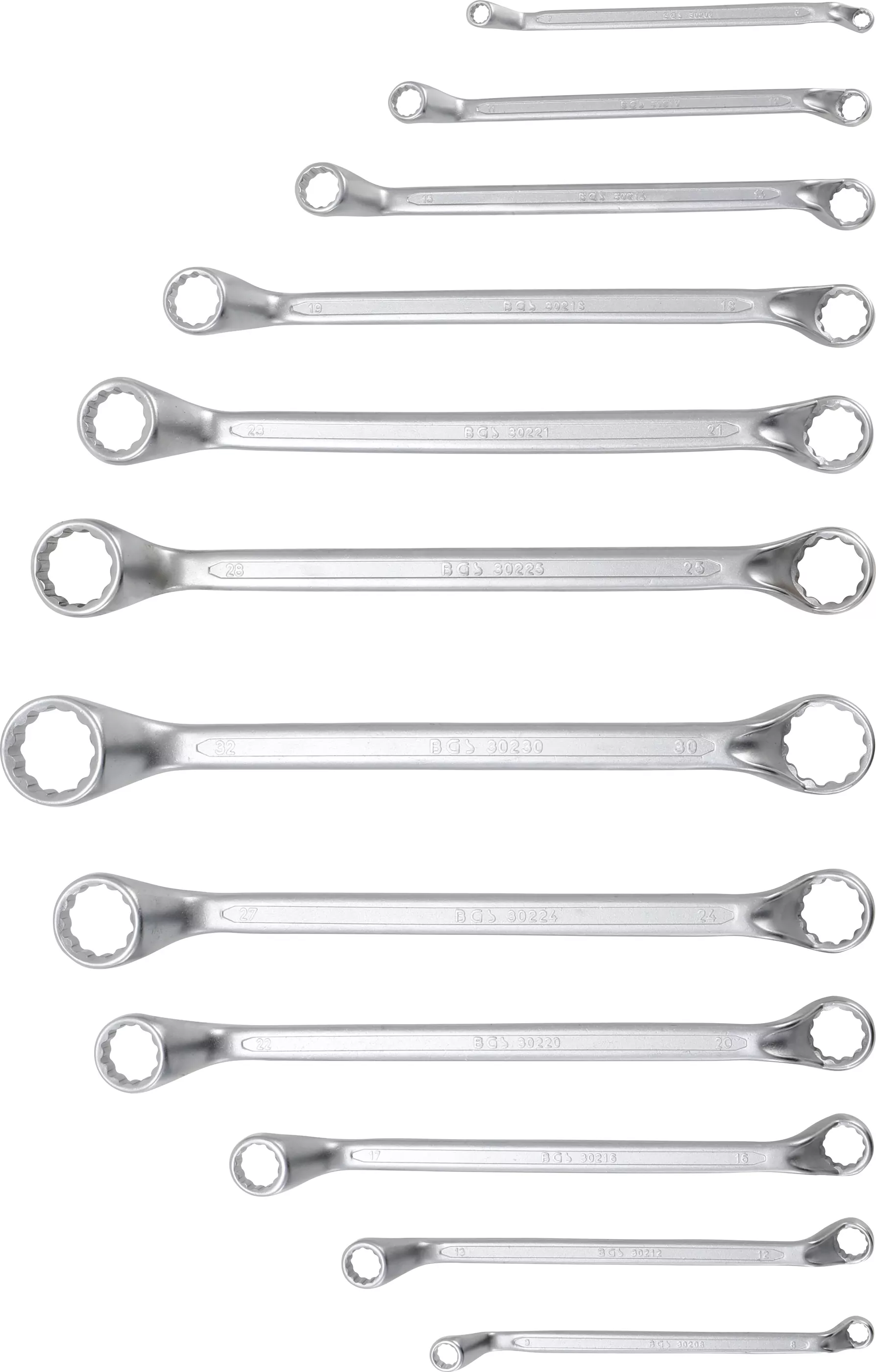 Doppel-Ringschlüssel-Satz | tief gekröpft | SW 6 - 32 mm | 12-tlg.
