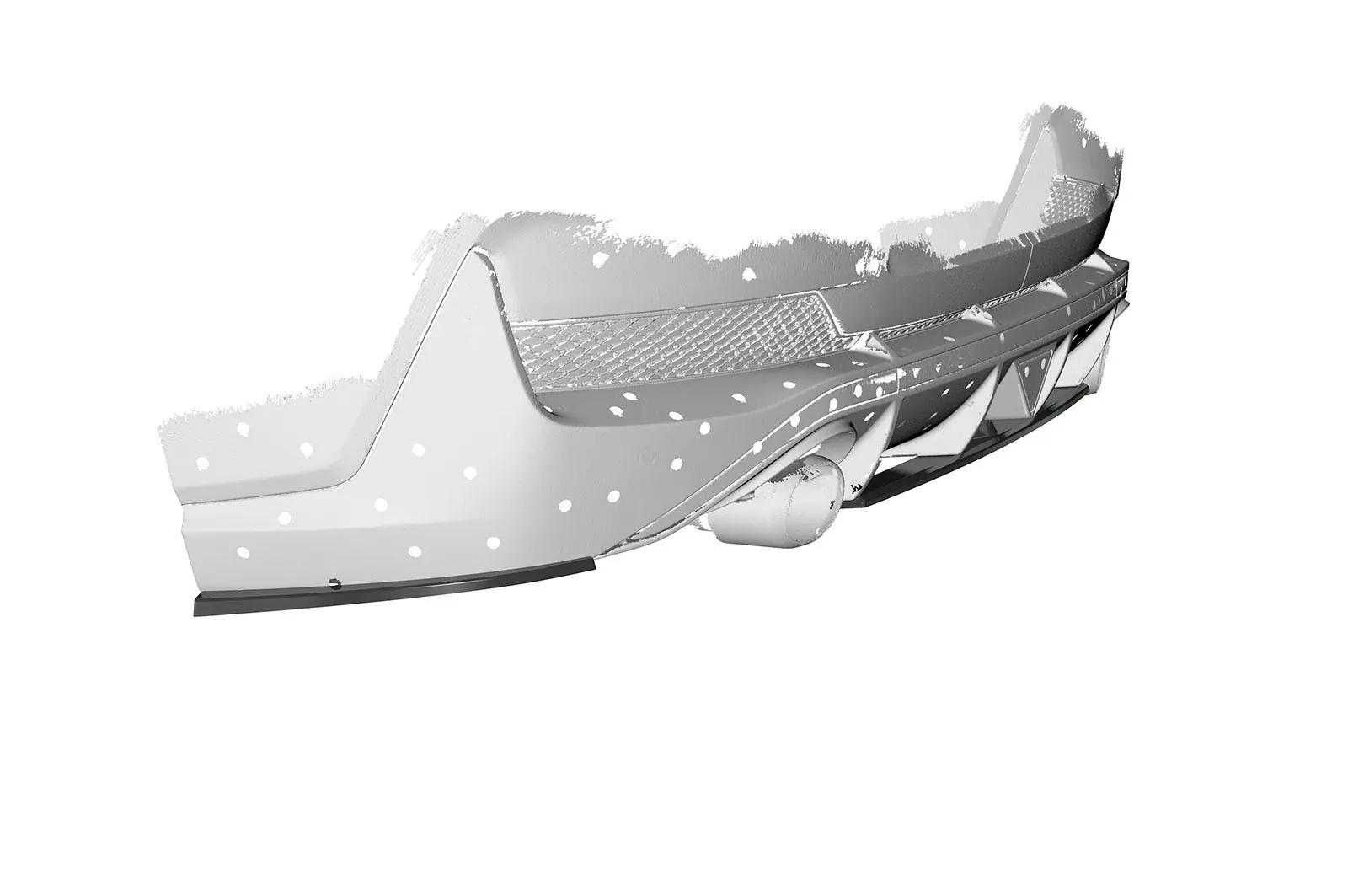 Heckansatz für Hyundai I30 N (PD) Fastback HA260-M Carbon Look (matt)