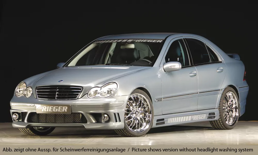 Rieger Spoilerstoßstange für Mercedes C-Klasse (W203) - T-Modell 05.00- carbon optik