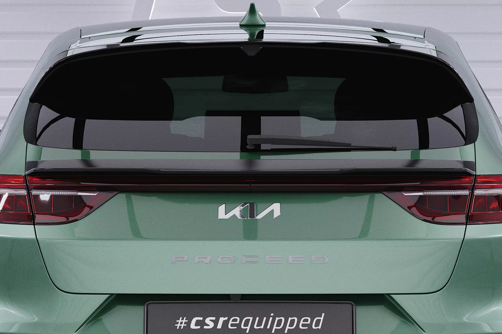 Heckflügel mit ABE für Kia Pro Ceed (CD) HF771 Strukturiert (schwarz matt)