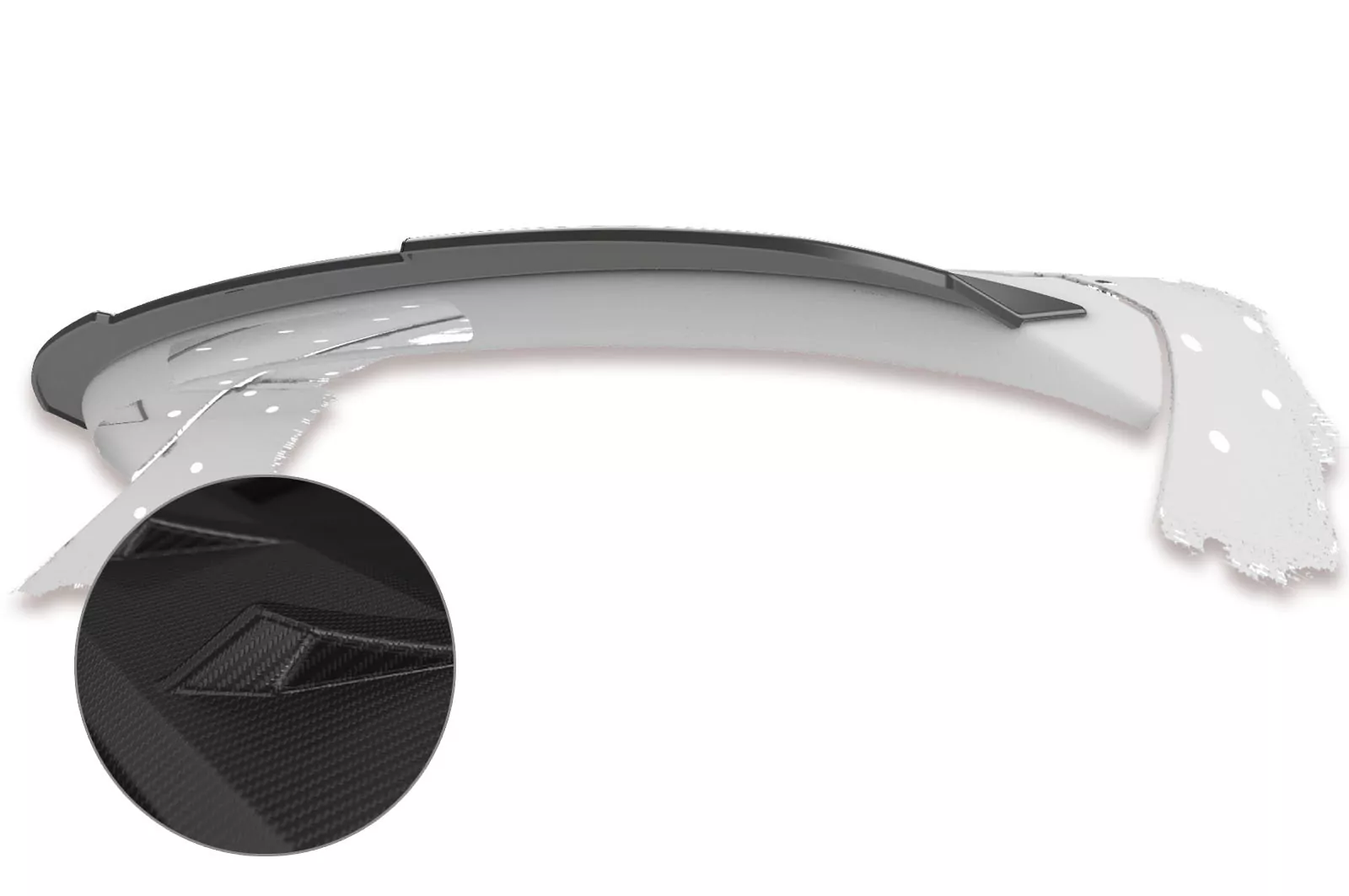 Heckflügel mit ABE für BMW 1er F20/F21 HF630-M Carbon Look (matt)