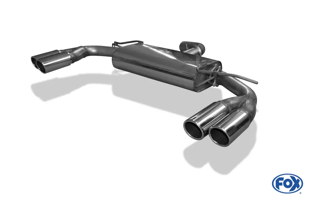 VW Beetle 2,0l - 16 (5C) Coupe & Cabrio  Endschalldämpfer Ausgang rechts/links - 2x80 Typ 16 rechts/links