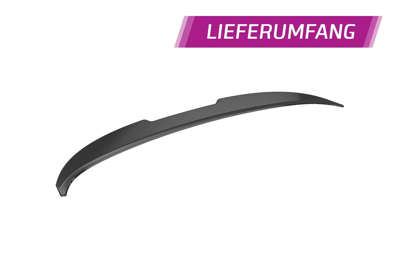 Heckflügel mit ABE für BMW 5er F10 Limousine HF013 Schwarz Strukturiert