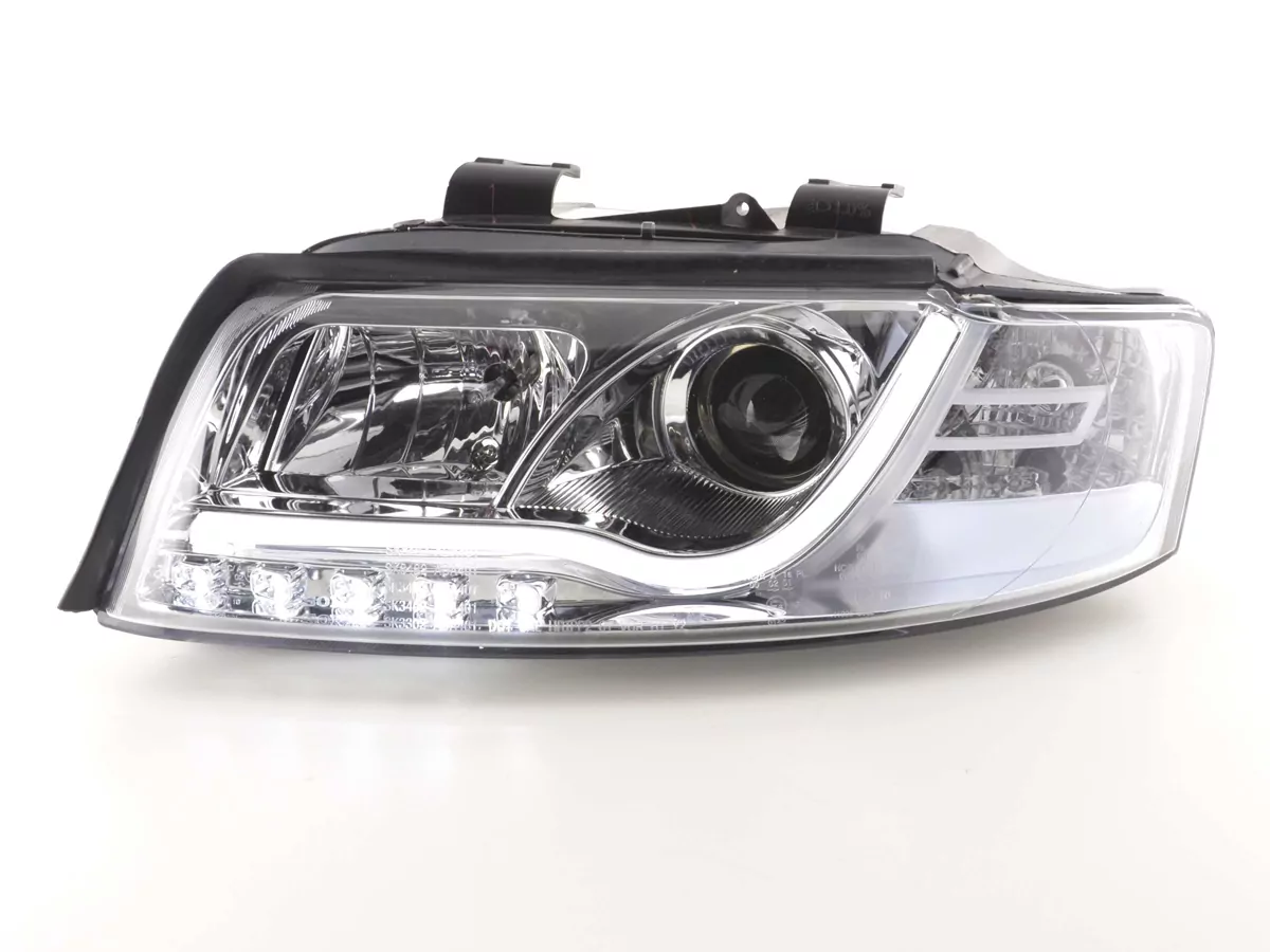 Scheinwerfer Set Daylight LED Tagfahrlicht Audi A4 Typ 8E  01-04 chrom