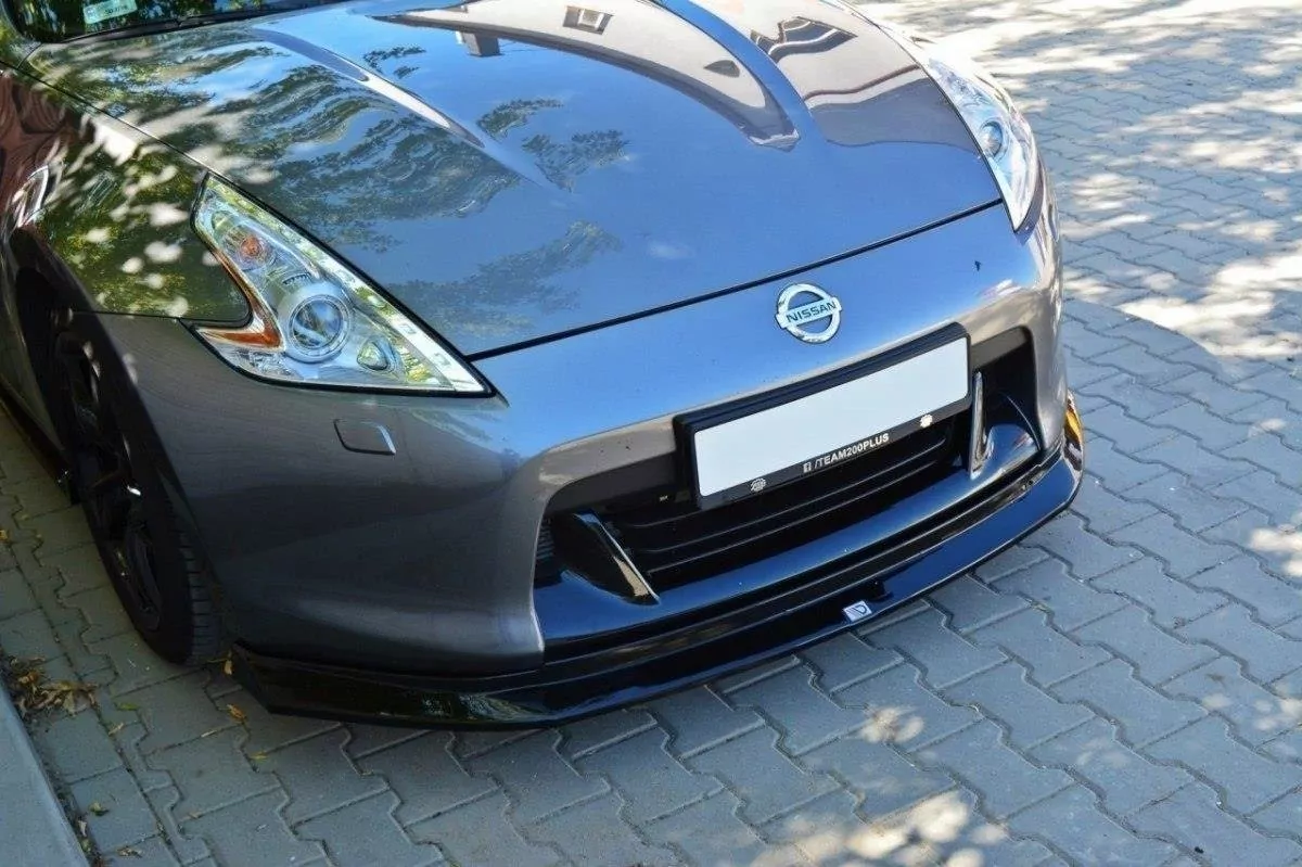 Front Ansatz Passend Für Passend Für Nissan 370Z Schwarz Hochglanz Schwarz Hochglanz