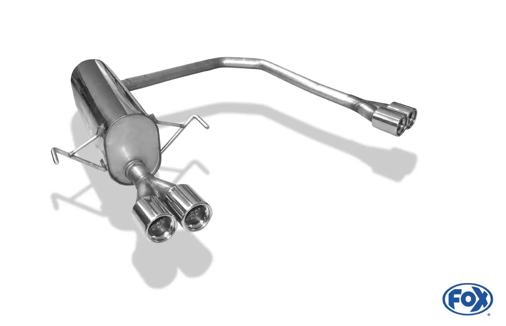 Opel Astra H/ Astra H GTC Turbo  Endschalldämpfer Ausgang rechts/links Ø63,5mm - 2x76 Typ 13 rechts/links