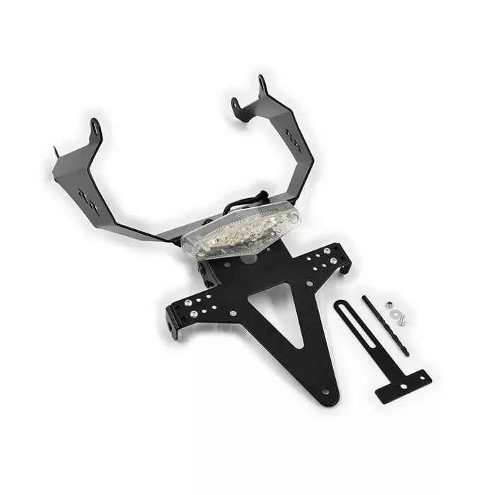 Kennzeichenhalter Honda Cbr600 Rr, Bj. 07-12, Verstellbar, Schwarz, Inkl. Reflektorhalter