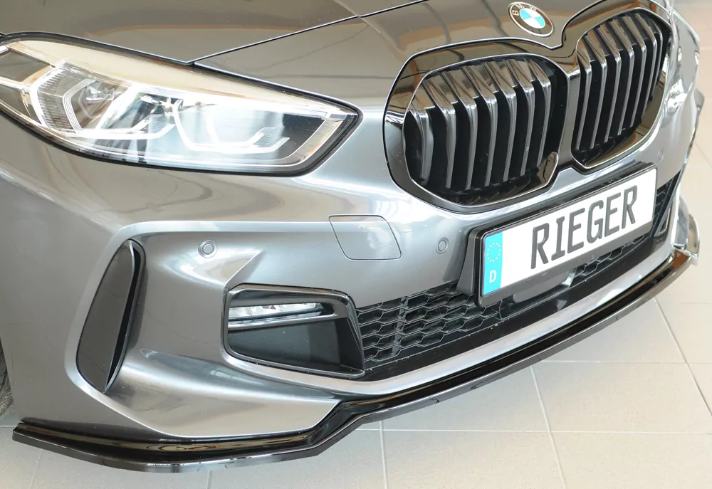 Rieger Spoilerschwert glanz schwarz für BMW 1er F40  (F1H) Schrägheck / 4-tür. 07.19-