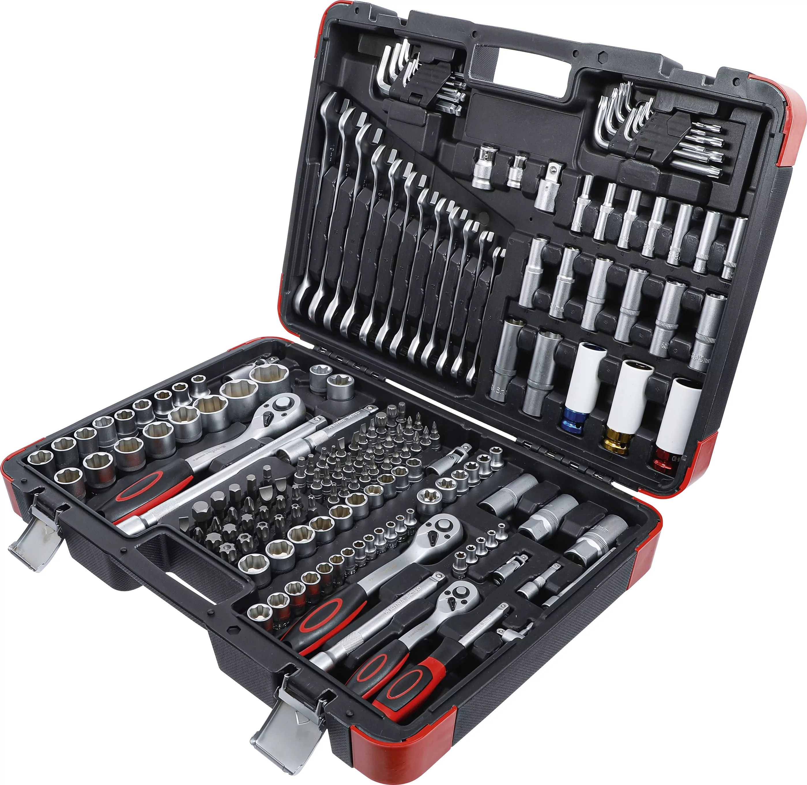 Steckschlüssel-Satz | Antrieb 6,3 mm (1/4") / 10 mm (3/8") / 12,5 mm (1/2") | 176-tlg.