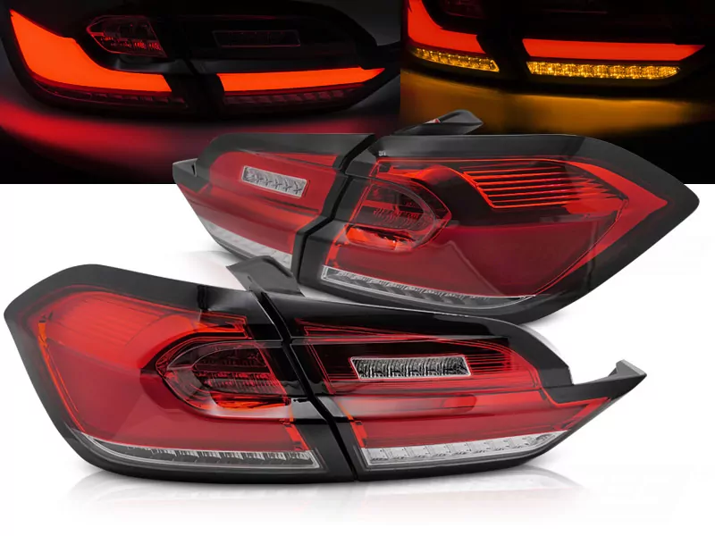 Led Tail Lights Red White Fits Ford Fiesta Mk8 17-21 Hatchback 