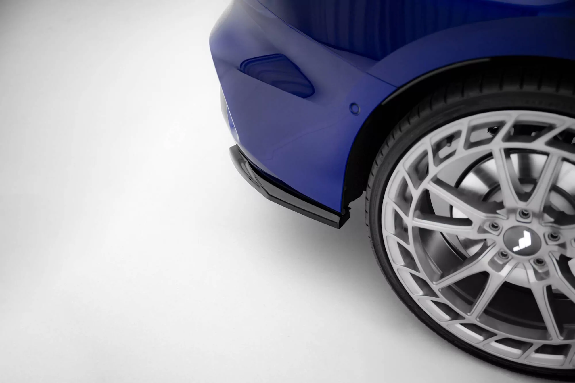 Heck Ansatz Flaps Diffusor V.1 Für Audi S3 Limousine 8Y Facelift Schwarz Hochglanz