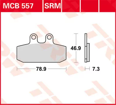 Scheibenbremsbeläge Mcb557srm