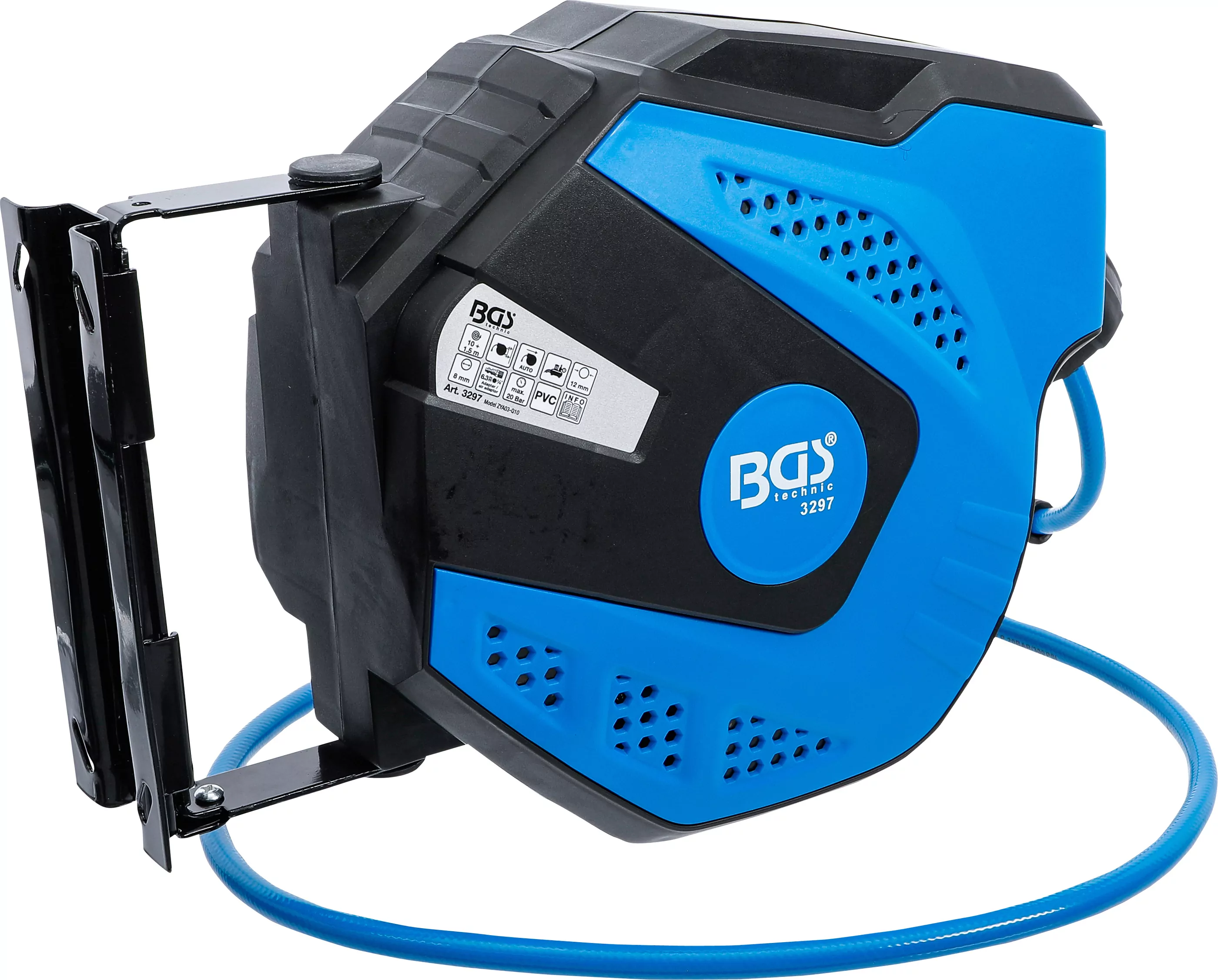 Druckluftschlauch mit Aufroller | automatisch | 10 m