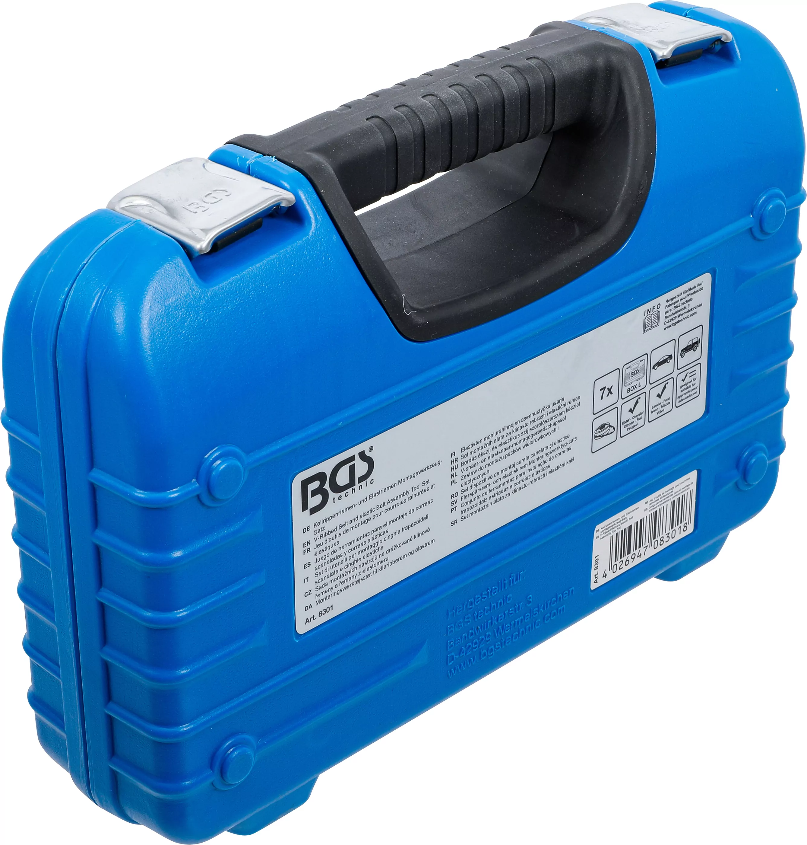 Keilrippenriemen- und Elastriemen Montagewerkzeug-Satz | 7-tlg.