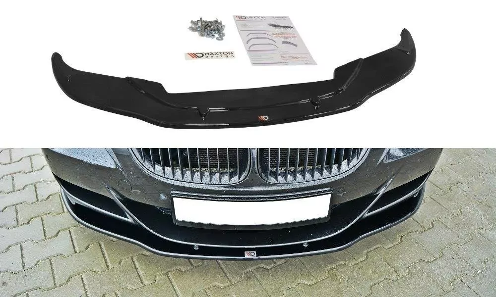 Front Ansatz Passend Für V.2 Passend Für BMW M6 E63 Schwarz Hochglanz Schwarz Hochglanz