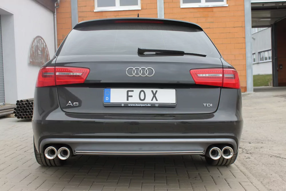 Audi A6 4G - 2,0l TFSI + 2,8l FSI Endschalldämpfer rechts/links zweiflutig - 2x90 Typ 13 rechts/links