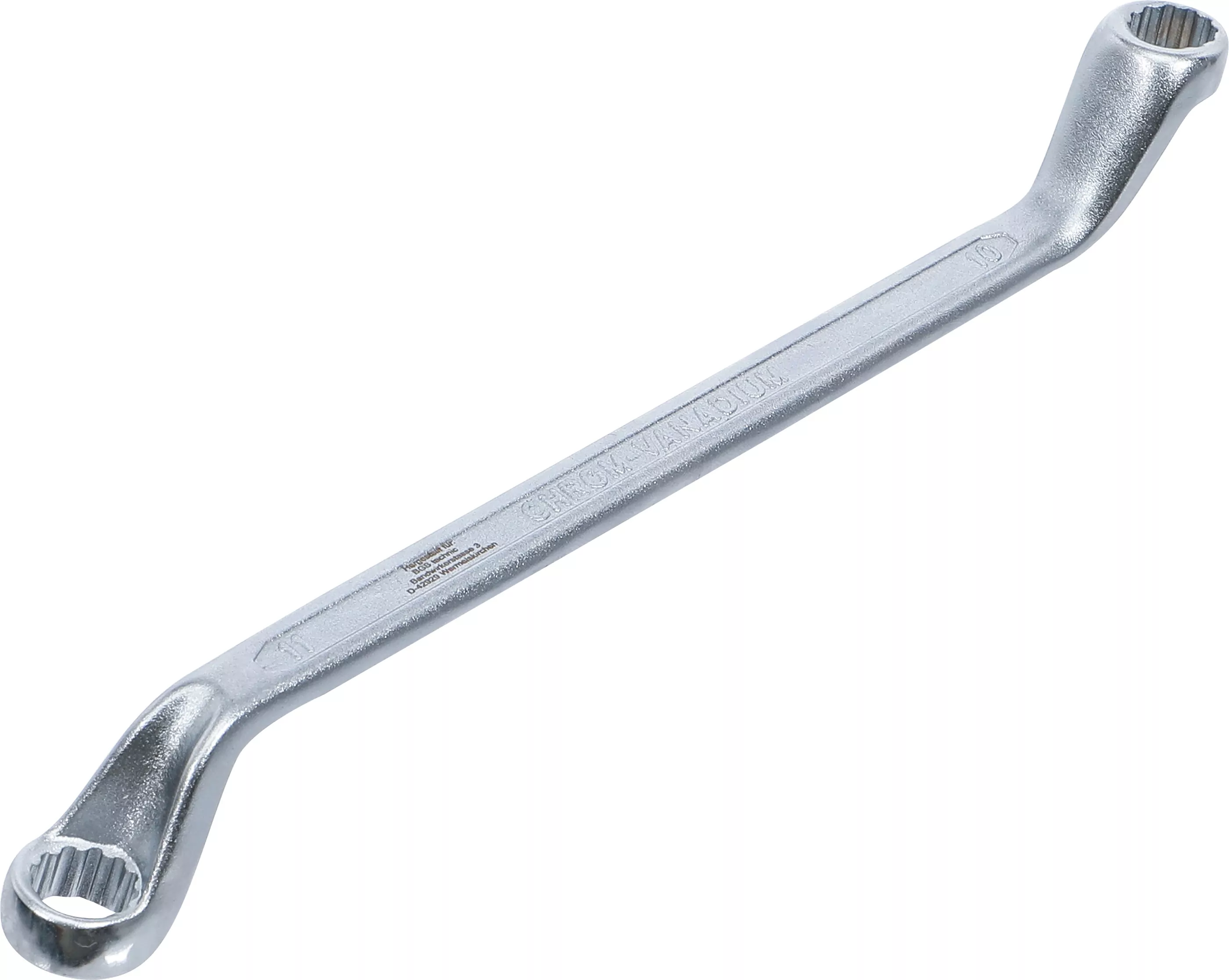 Doppel-Ringschlüssel | tief gekröpft | SW 10 x 11 mm