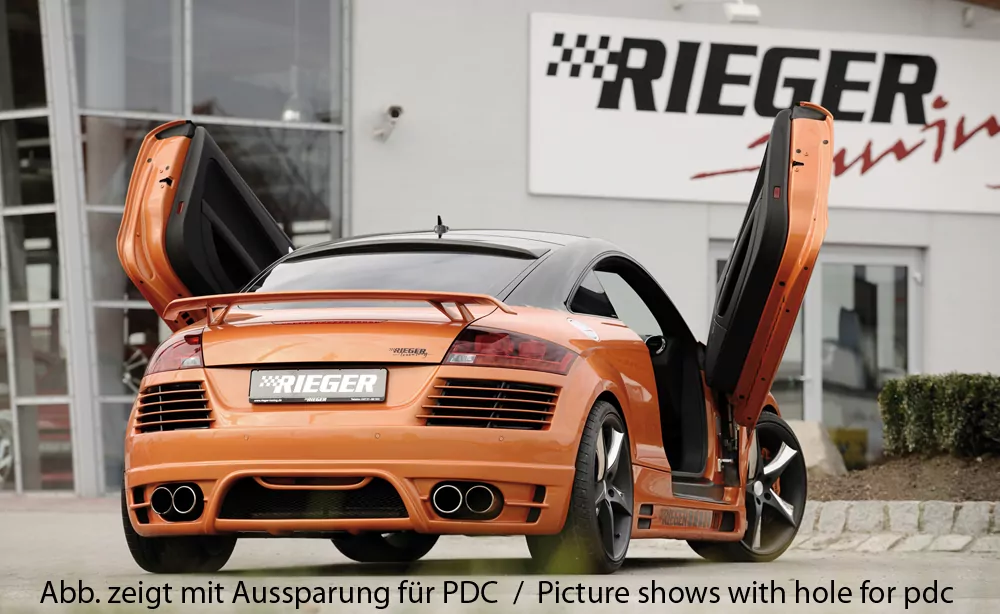 Rieger Heckschürze für Audi TT (8J) - Roadster 09.06- carbon optik