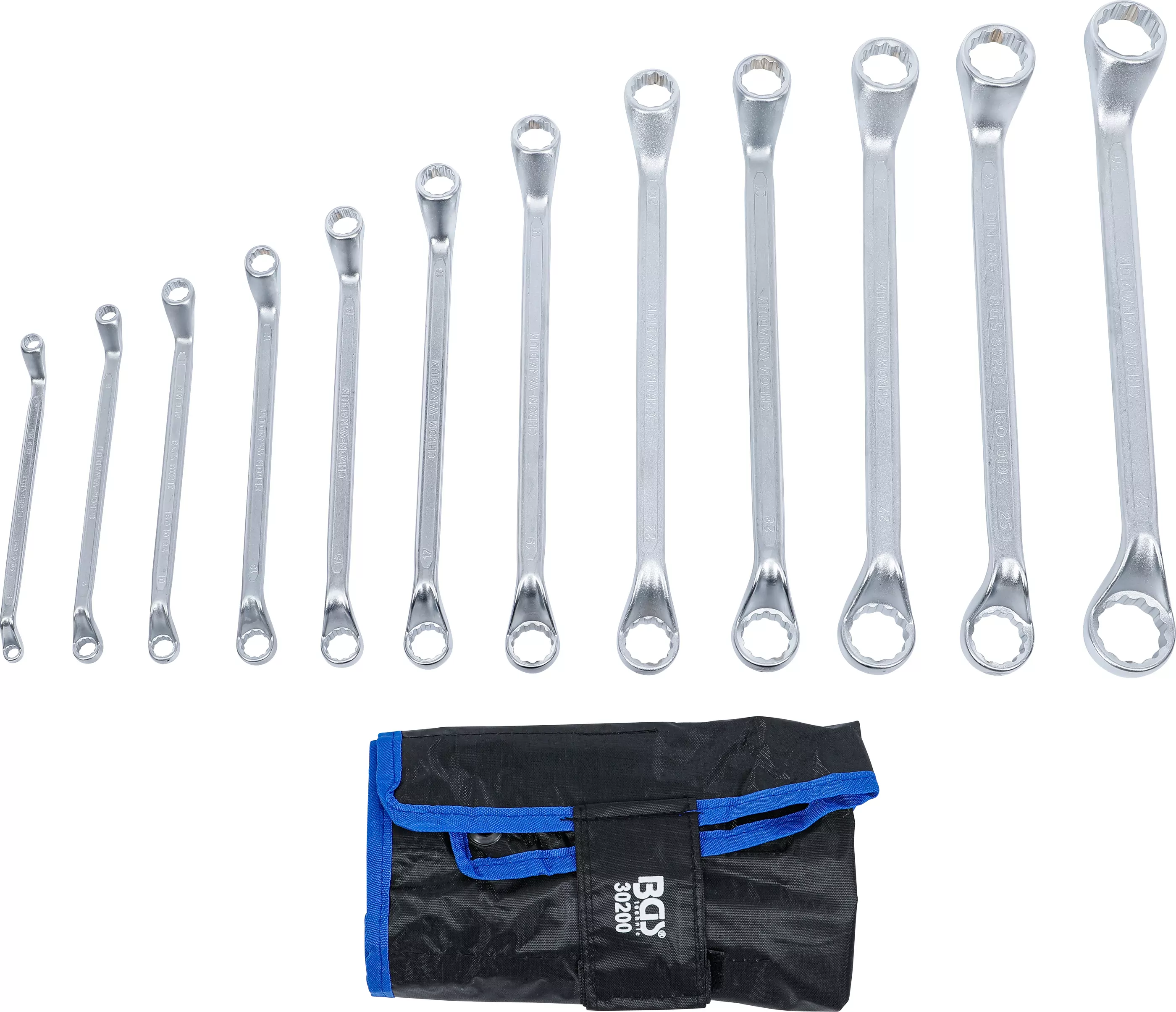 Doppel-Ringschlüssel-Satz | tief gekröpft | SW 6 - 32 mm | 12-tlg.