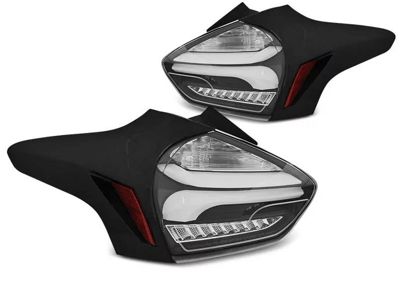 Ford Focus 3 15-18 Hatchback Black Seq Led 