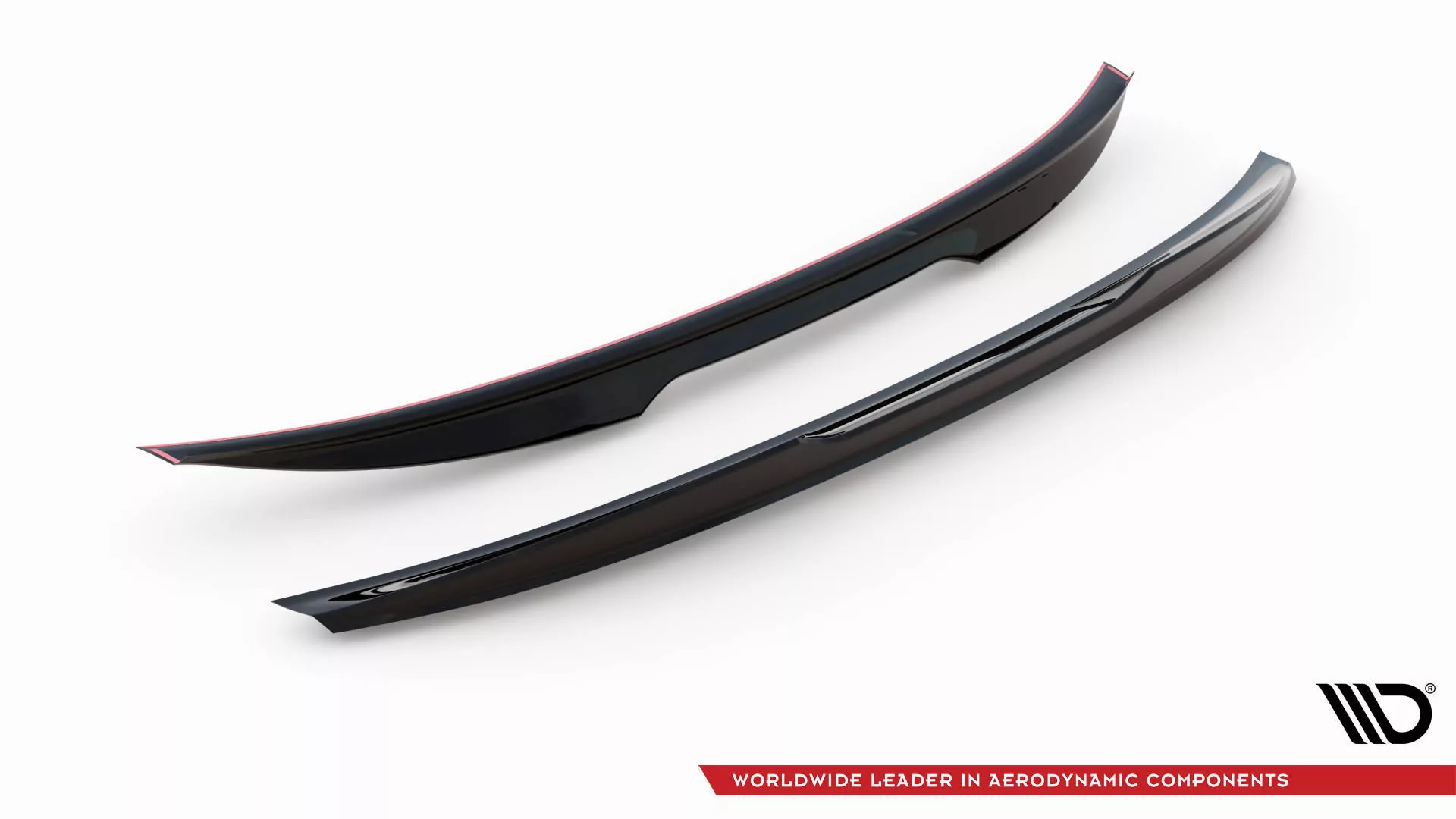3D Spoiler CAP Für Bentley Continental Convertible GT Mk3 Schwarz Hochglanz